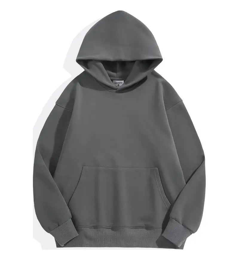 Oversized hoodie i koksgrå