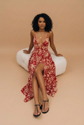 Floral Maxi Dress – Lightweight Summer Dress with Side Split