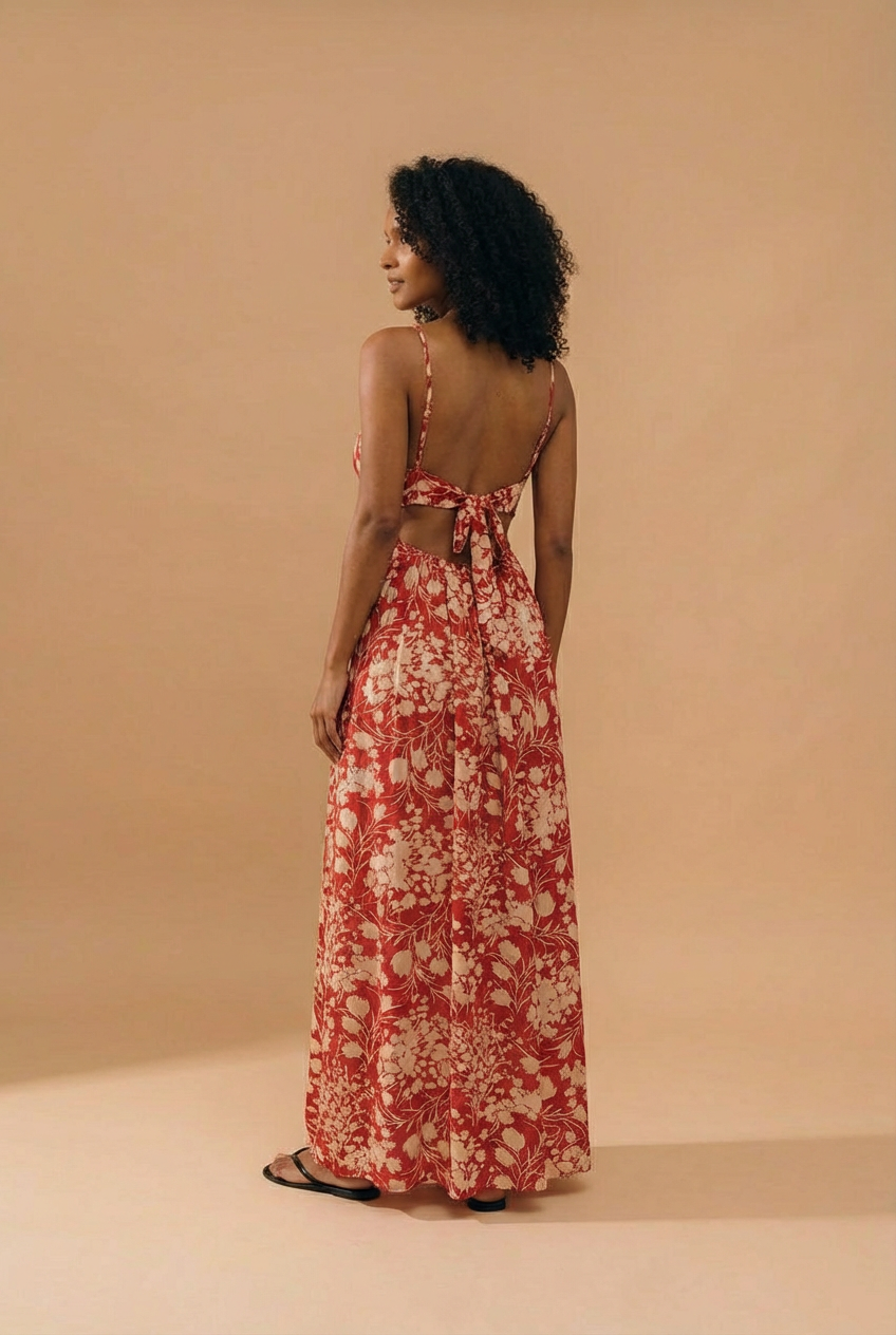 Floral Maxi Dress – Lightweight Summer Dress with Side Split